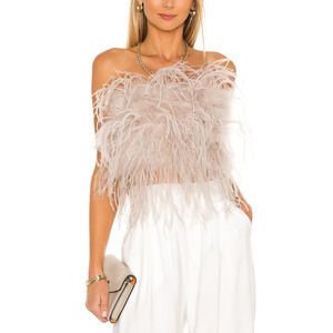 Lamarque 'Zaina' Pink Feather Top Size XS